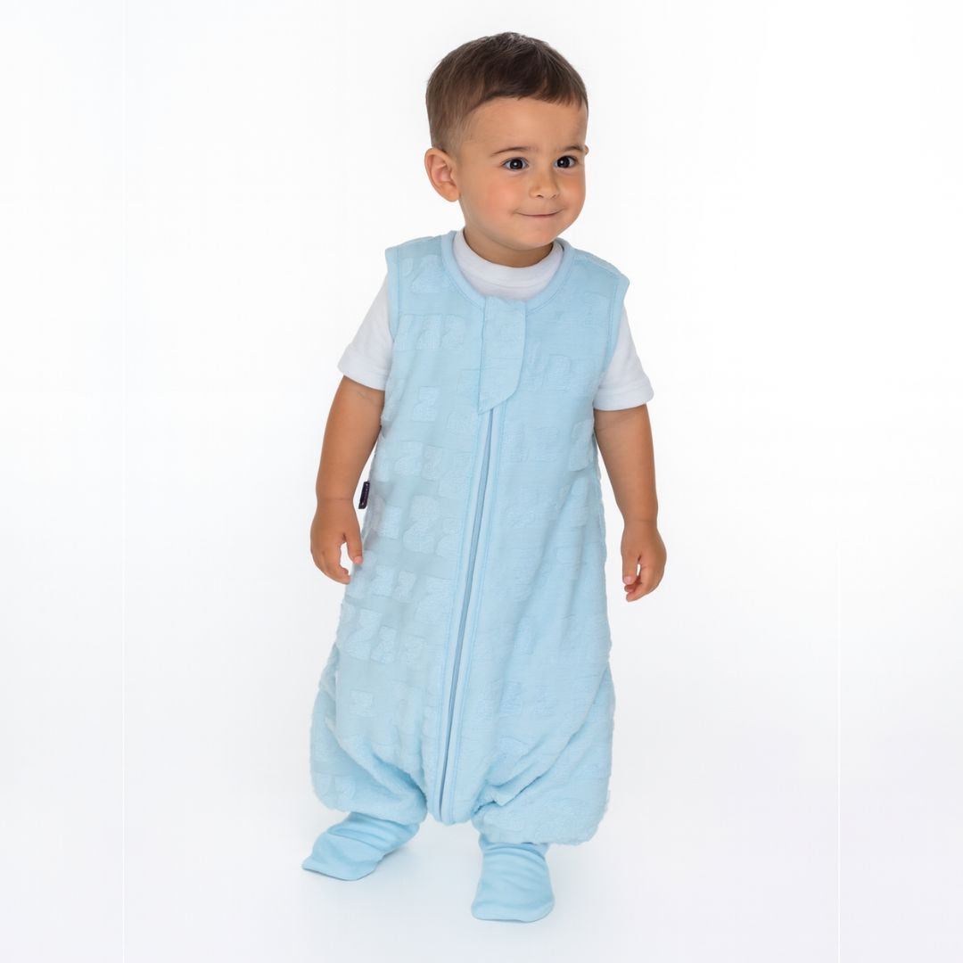 Slaapzak met beentjes & voetjes Dreamy Zzz Aqua  (2.5 TOG)