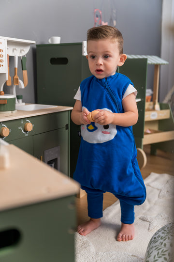 Baby Slaapzak Beentjes & Voetjes – Dreamy Penguin 2.5 TOG – Award Winnend biologisch katoen hypoallergeen gevoelige huid eczeem baby 2.5 TOG 4 seizoenen slaapzak 6-18 maanden antislip voetjes award winnend baby slaapzak bewegingsvrijheid biologisch katoen inclusief thermometer kraamcadeau OEKO-TEX penguin slaapzak met beentjes slaapzak met voetjes veilig slapen