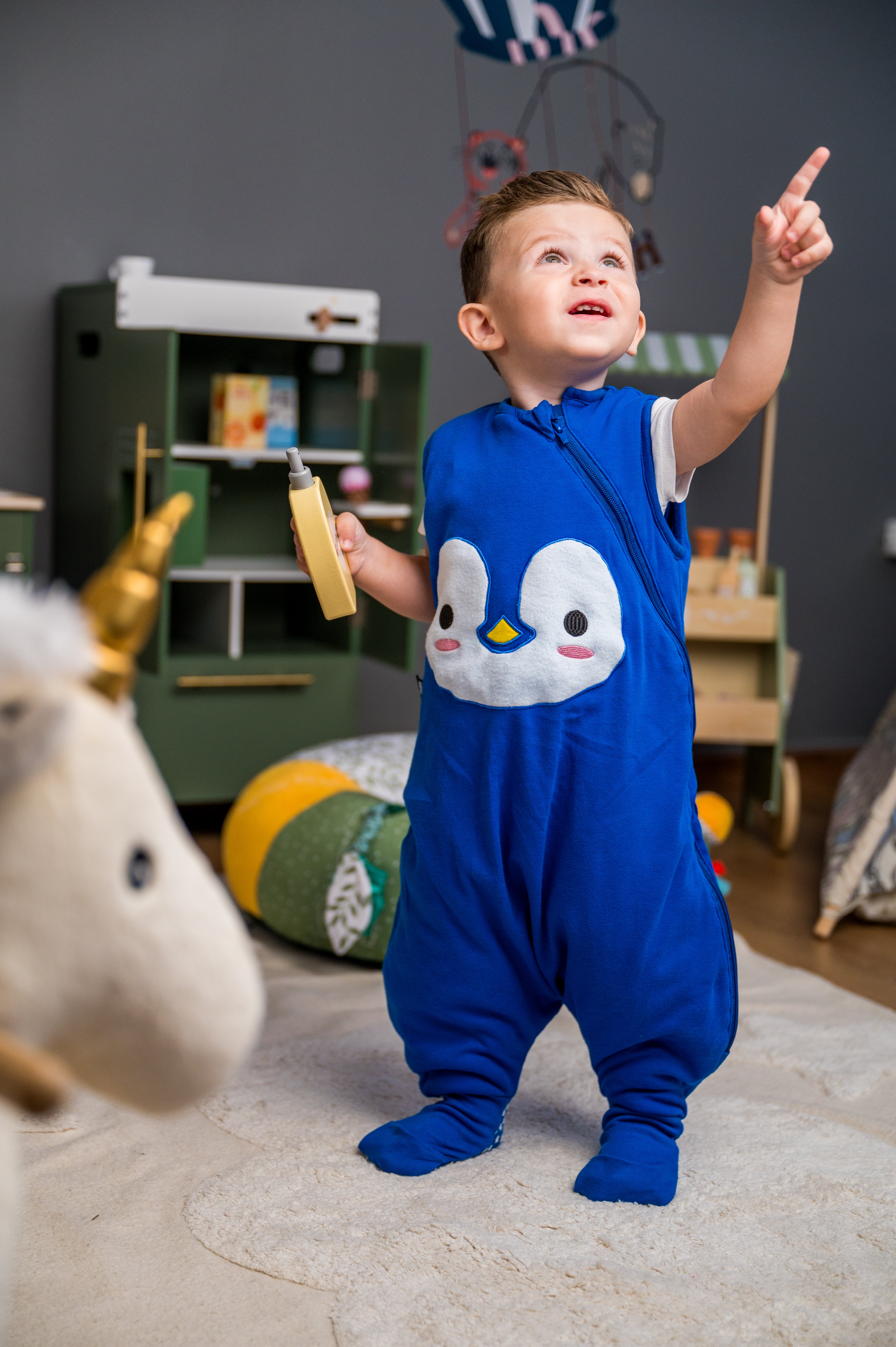 Slaapzak met beentjes & voetjes Dreamy Penguin (2.5 TOG)