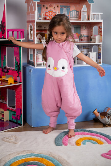 Baby Slaapzak met Beentjes & Voetjes – Dreamy Penguin 2.5 TOG – Award Winnend biologisch katoen hypoallergeen gevoelige huid eczeem baby 2.5 TOG award winnend biologisch katoen OEKO-TEX slaapzak met beentjes