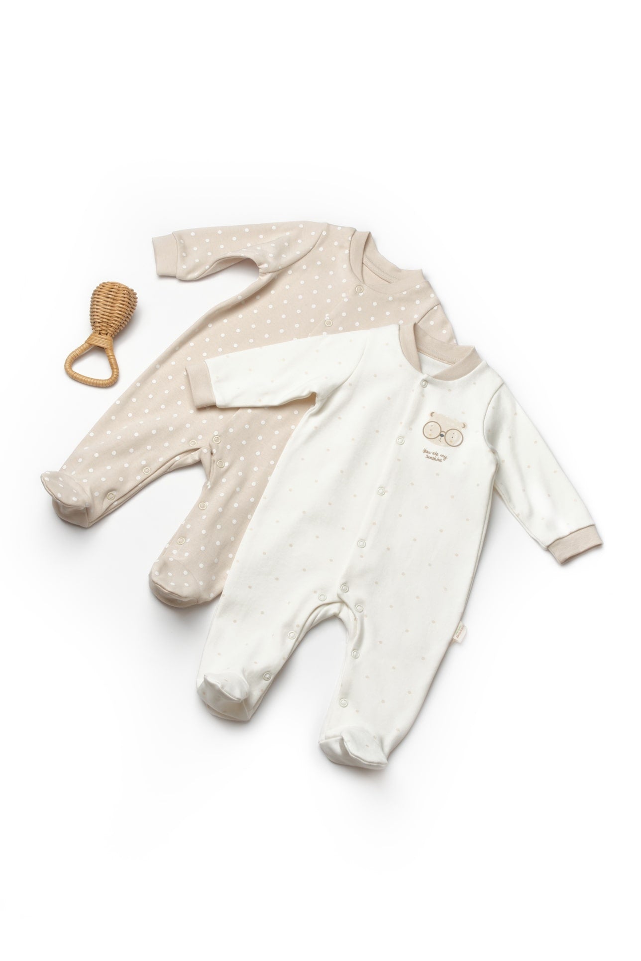 Set van 2 zachte Jumpsuits - Tomiju Baby