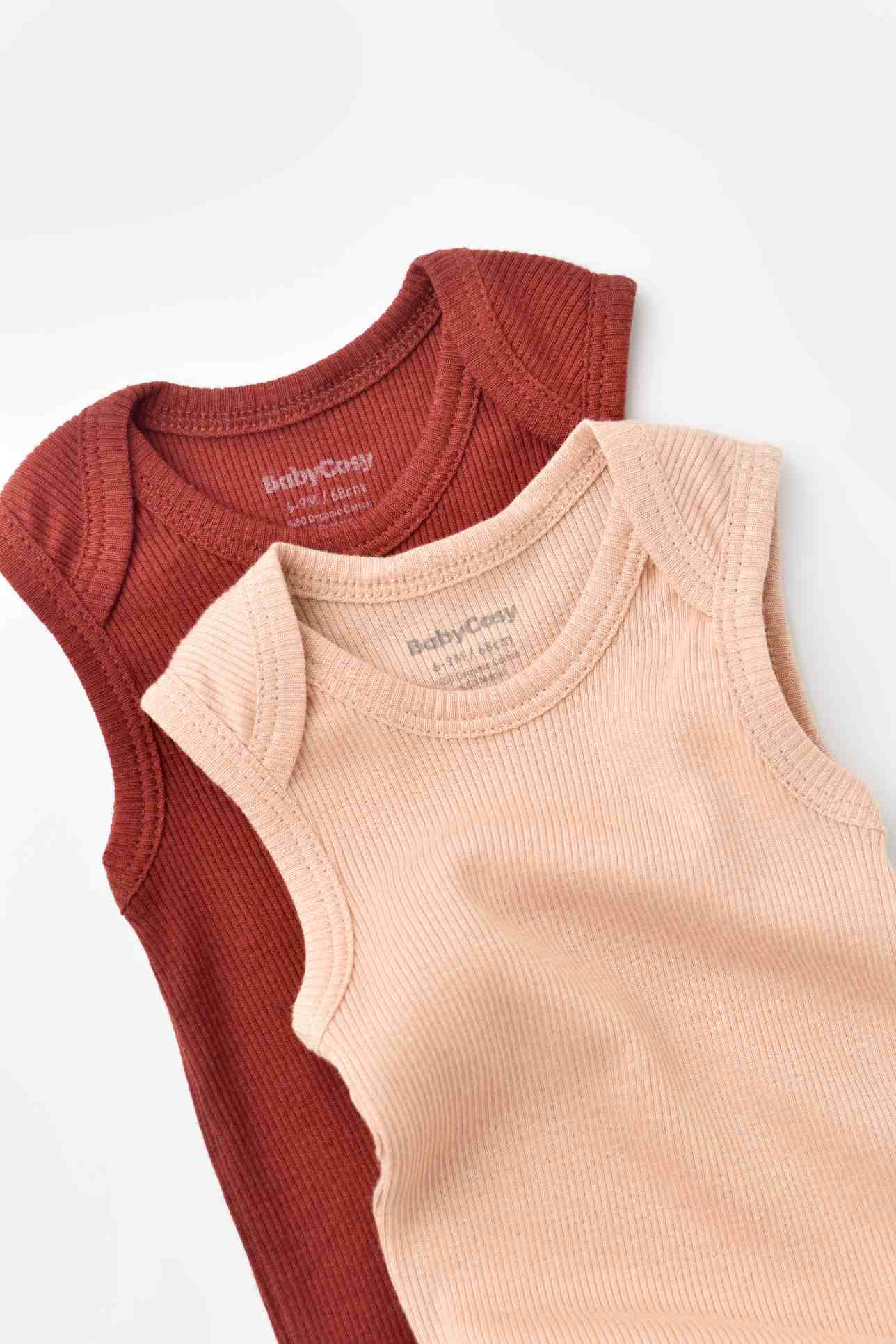 2 stuks mouwloze romper-Tomiju Baby