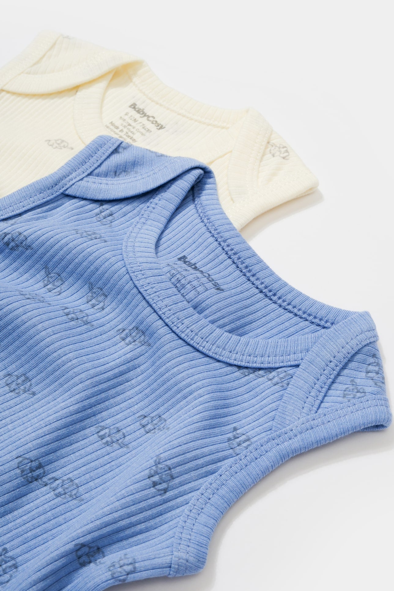 2 stuks mouwloze romper - Tomiju Baby