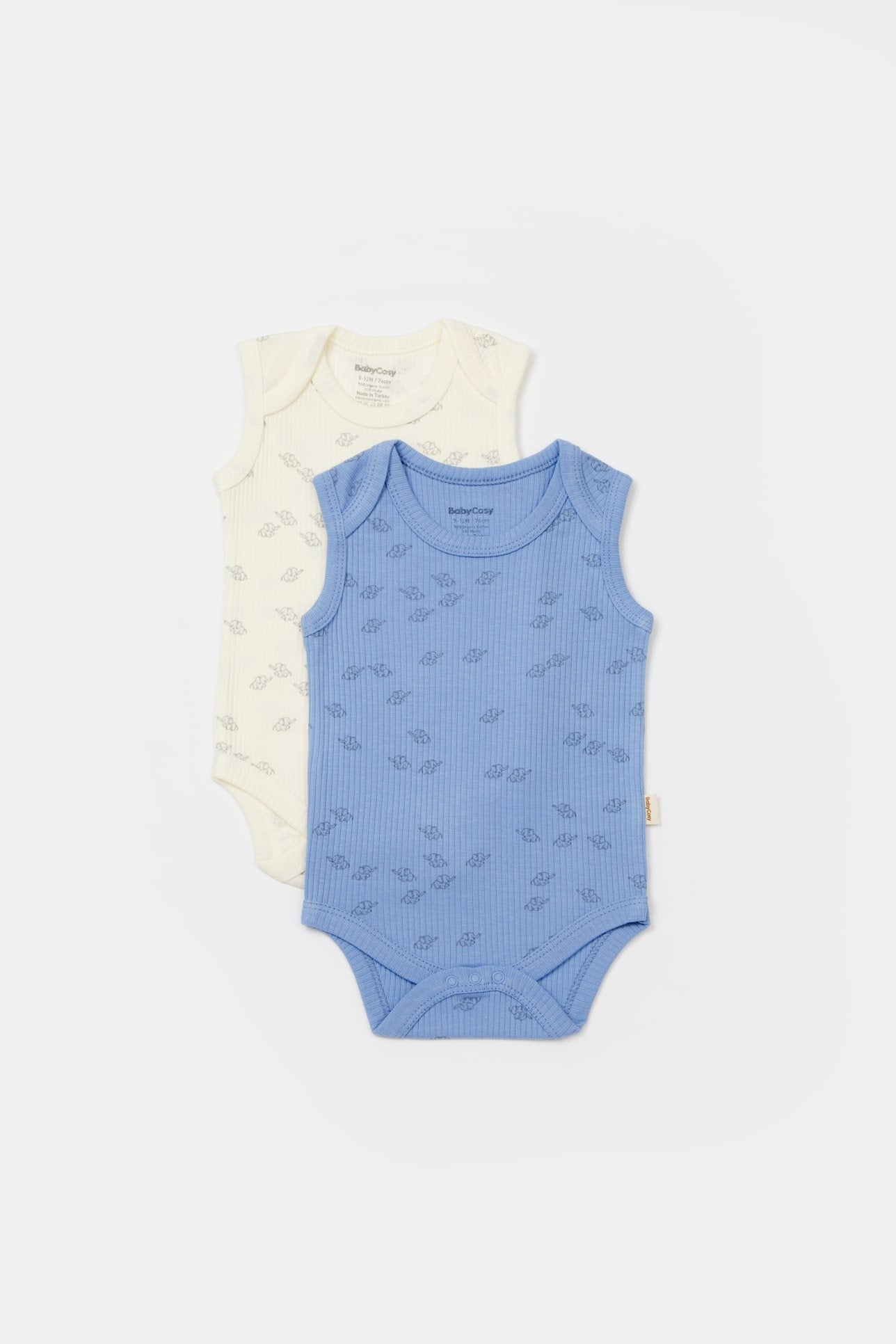 2 stuks mouwloze romper - Tomiju Baby