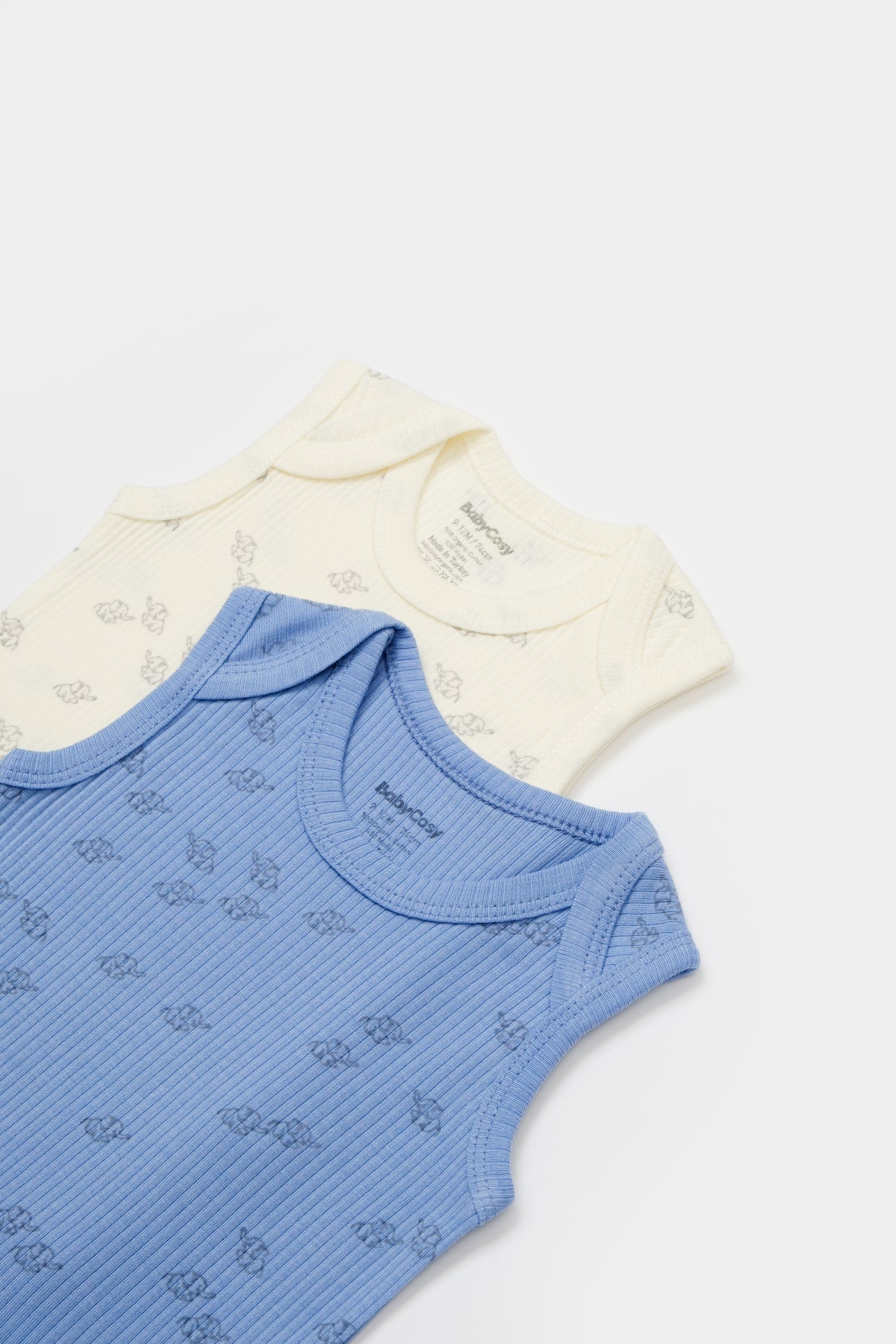 2 stuks mouwloze romper - Tomiju Baby