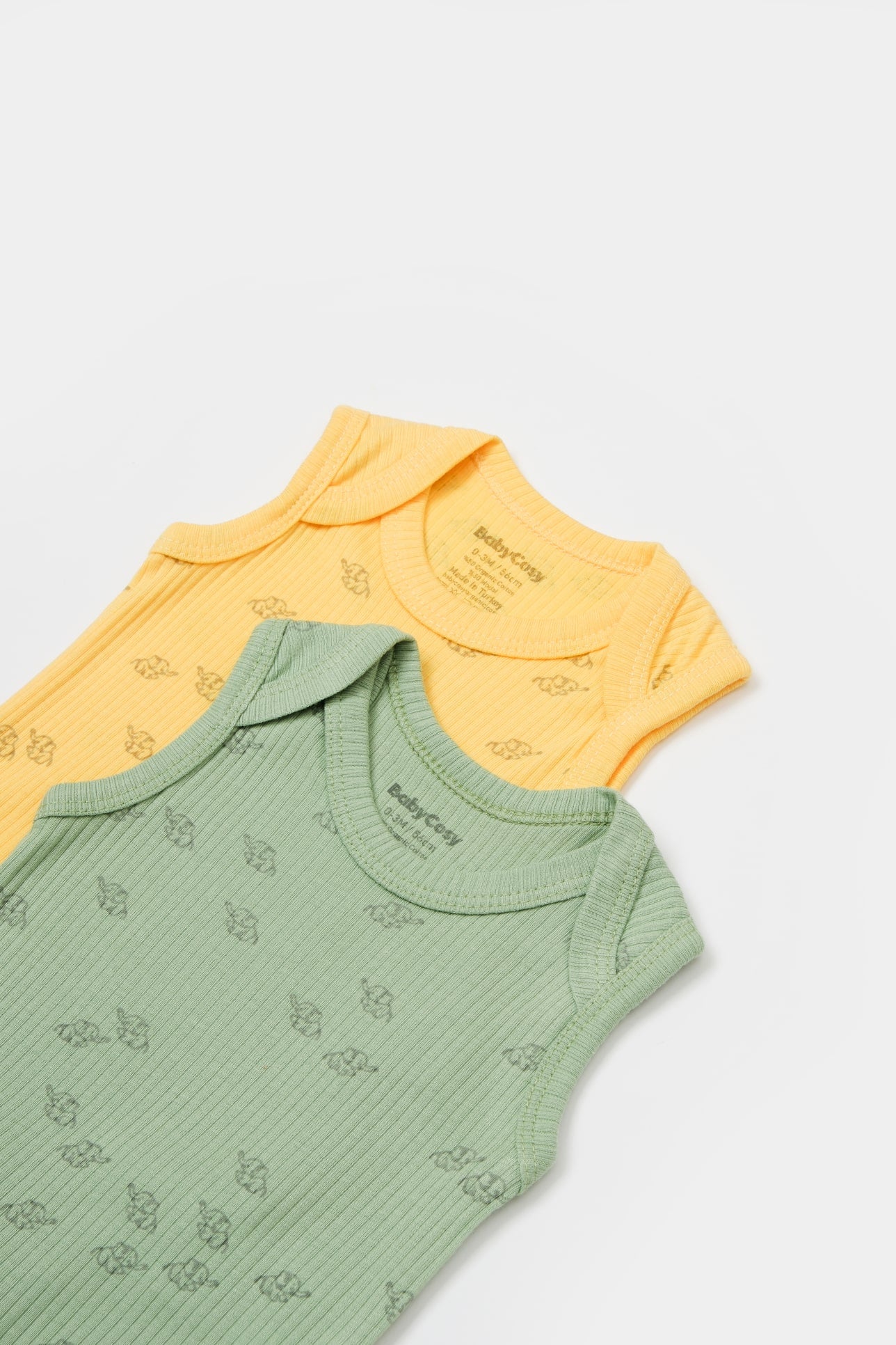 2 stuks mouwloze romper - Tomiju Baby