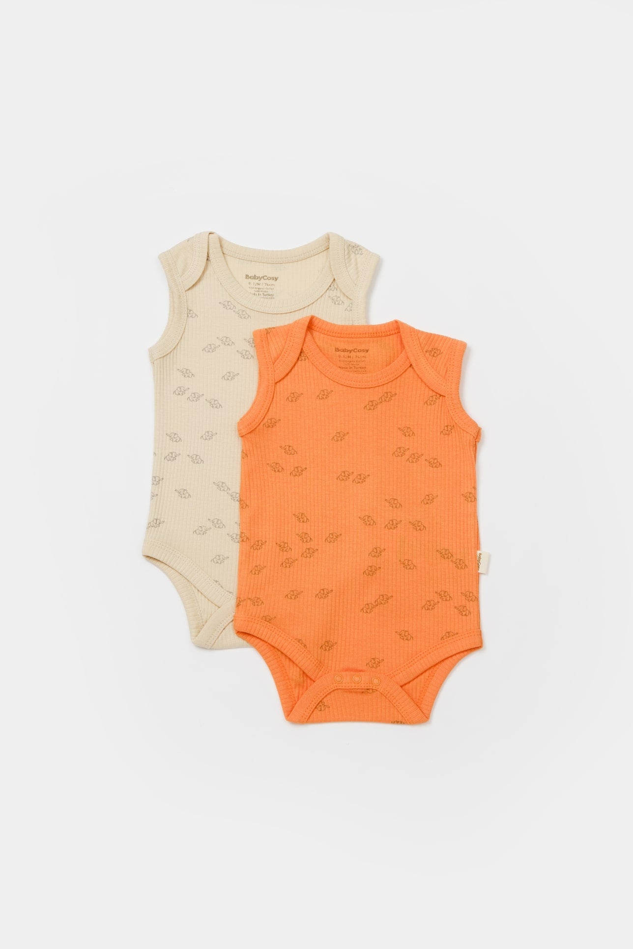 2 stuks mouwloze romper - Tomiju Baby