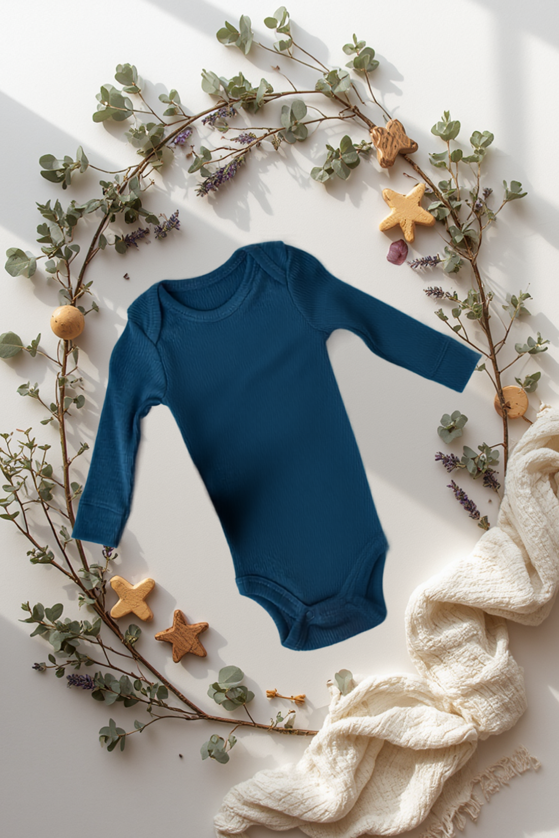 Romper lange mouw – Zacht Biologisch Katoen Baby biologisch katoen hypoallergeen gevoelige huid eczeem baby baby basics biologisch katoen lange mouw romper set unisex