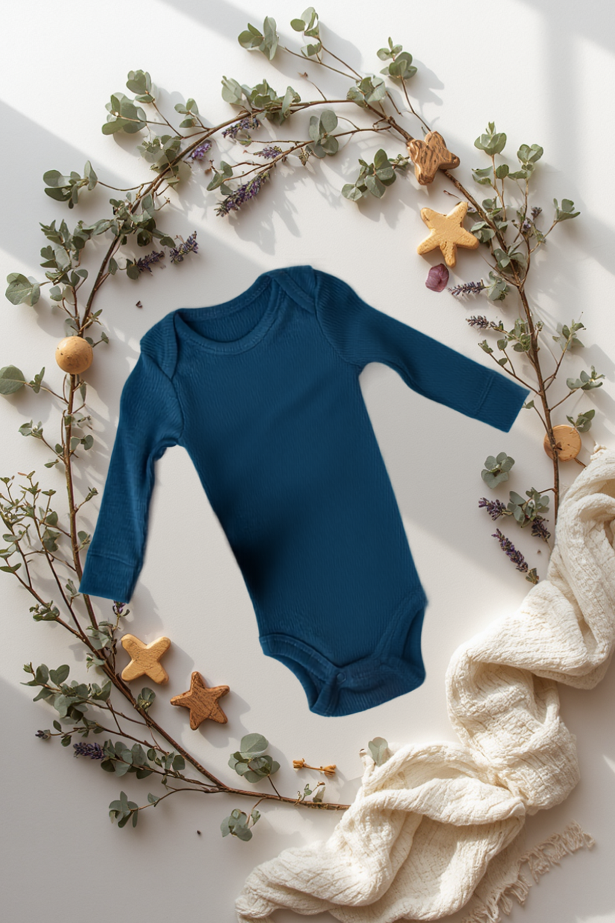 Romper lange mouw – Zacht Biologisch Katoen Baby biologisch katoen hypoallergeen gevoelige huid eczeem baby baby basics biologisch katoen lange mouw romper set unisex
