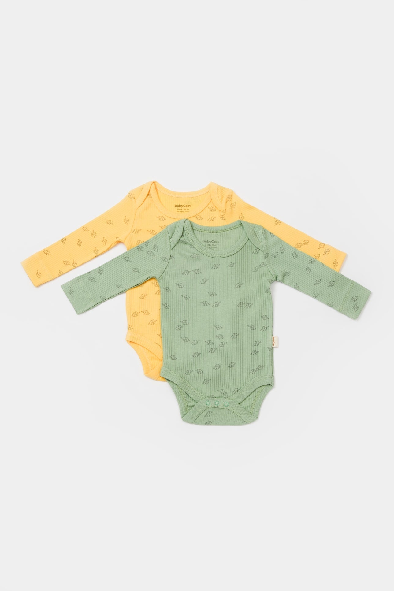 Set van 2 rompers met een lange mouw - Tomiju Baby