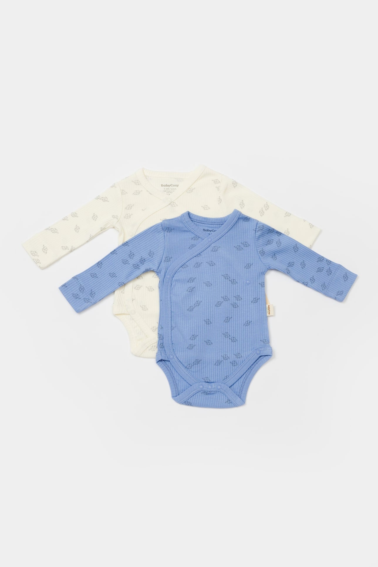 Set van 2 kimono rompers met lange mouw - Tomiju Baby
