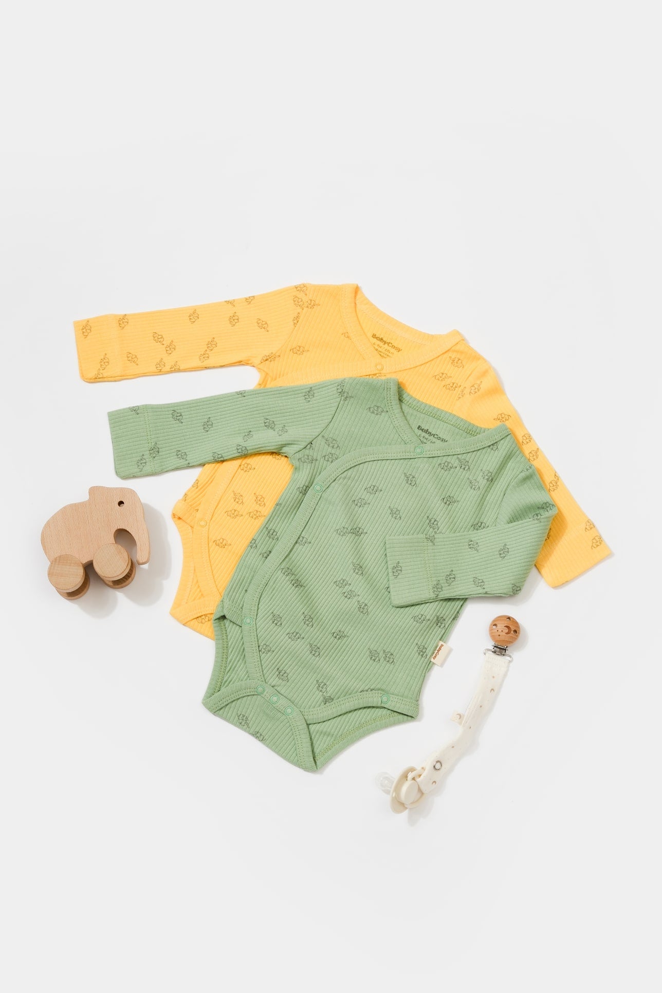 Set van 2 kimono rompers met lange mouw - Tomiju Baby