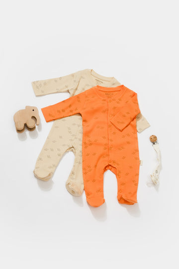 Set van 2 Boxpakjes met Voetjes – Modal & Biologisch Katoen biologisch katoen hypoallergeen gevoelige huid eczeem baby modal modal & biologisch katoen