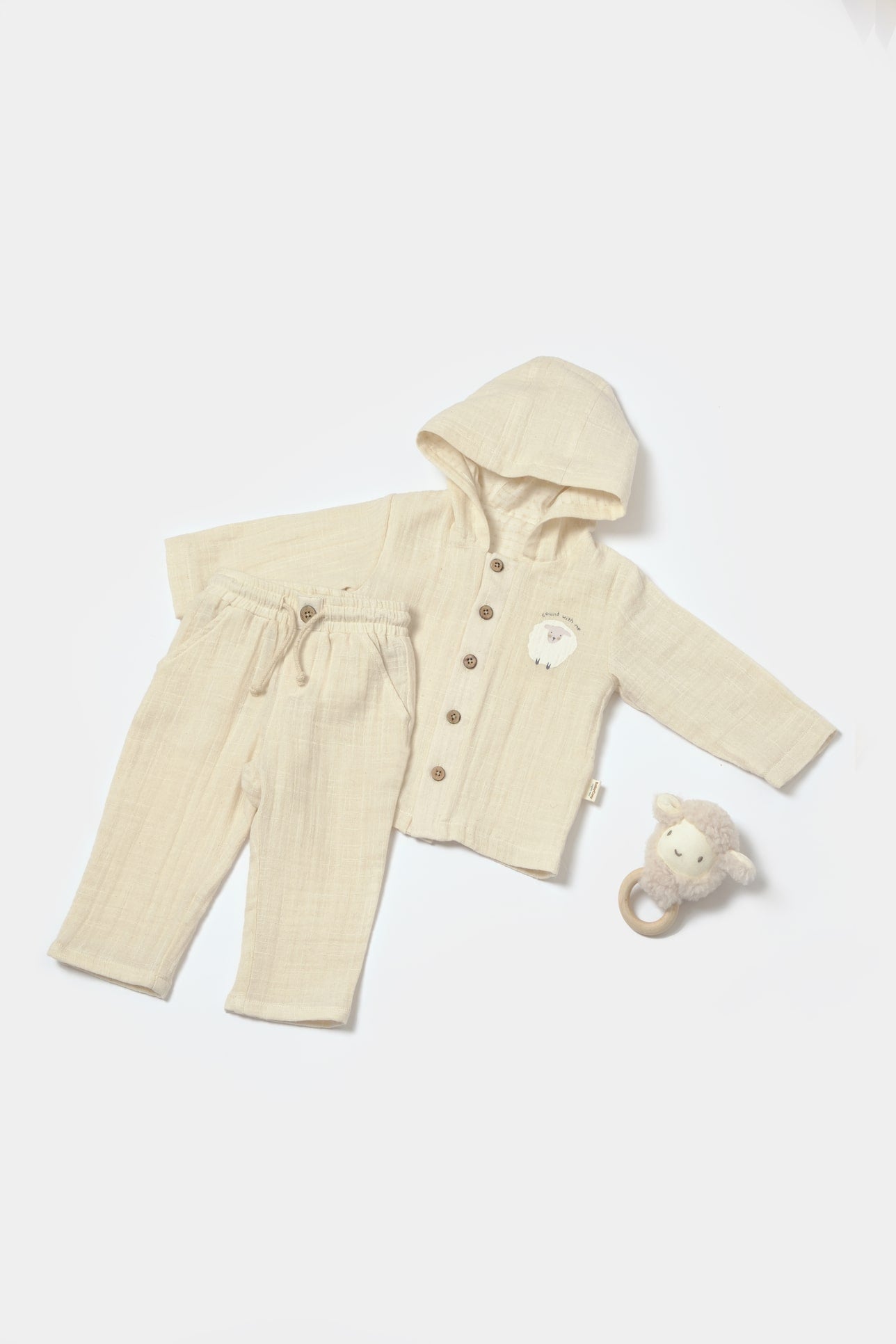 Tweedelige babyset met voering- Tomiju Baby