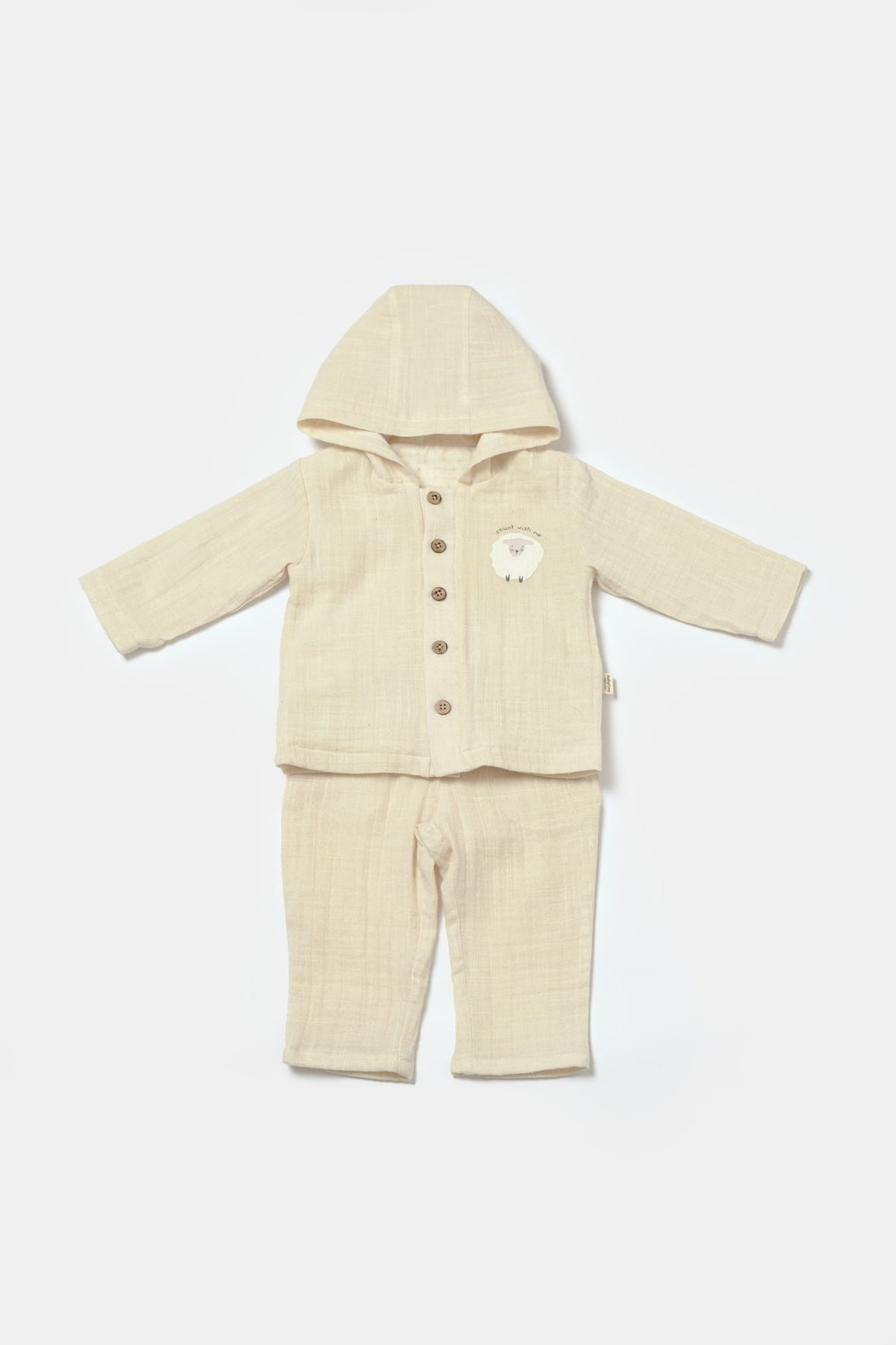 Tweedelige babyset met voering- Tomiju Baby