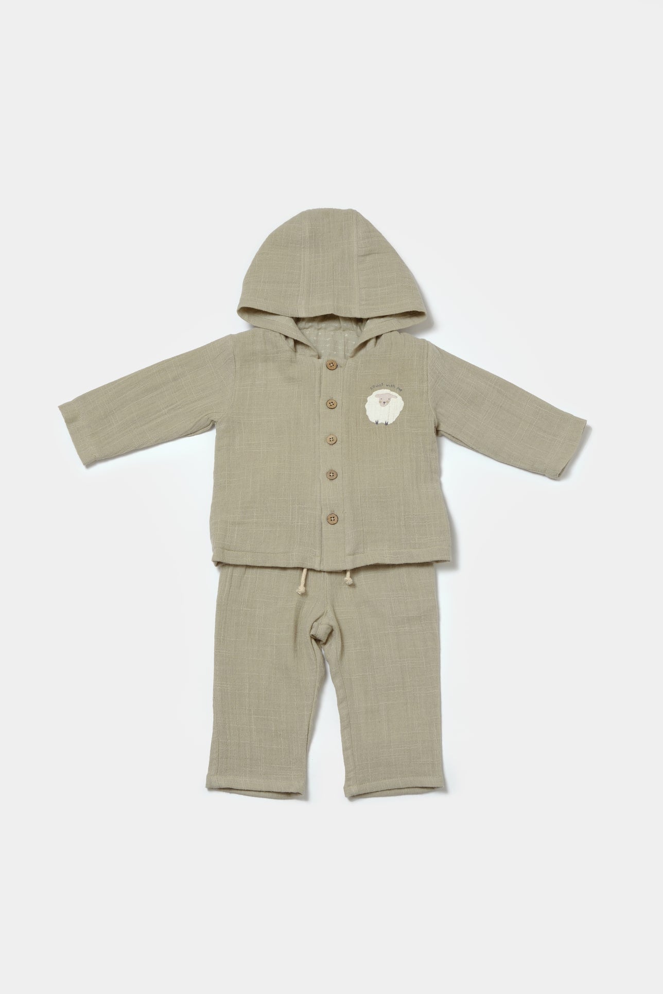 Tweedelige babyset met voering- Tomiju Baby