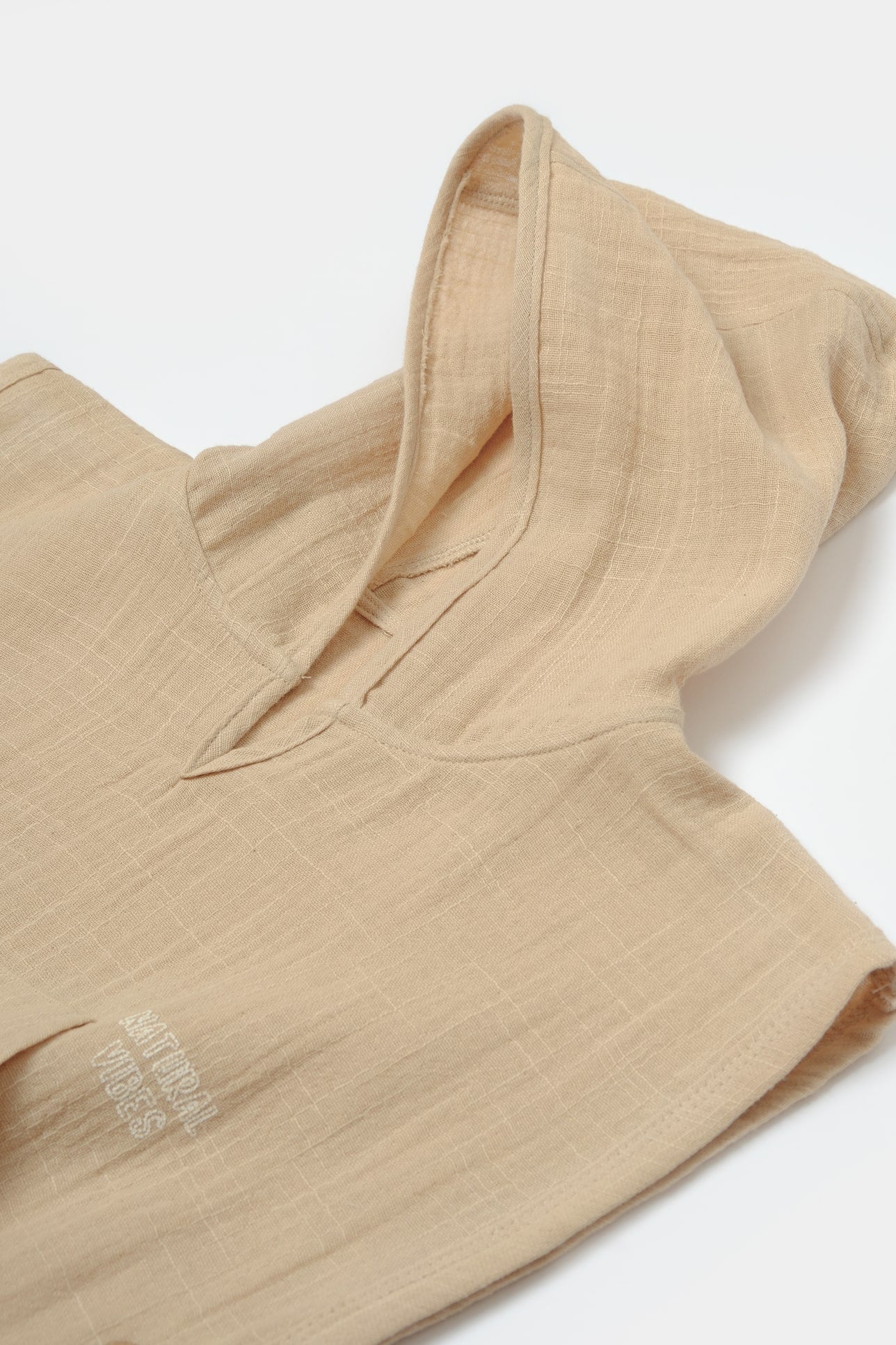 Zachte strand/bad poncho met capuchon - Tomiju Baby