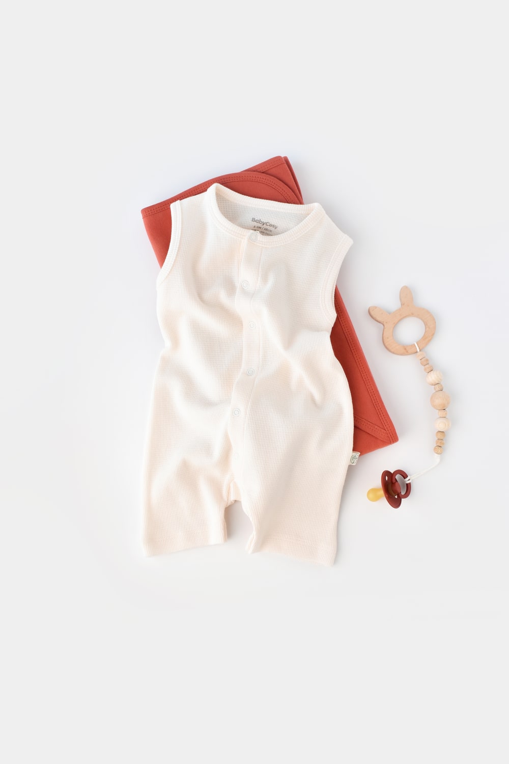 100% biologisch katoenen boxpak -  mouwloos met pijpjes - Tomiju baby