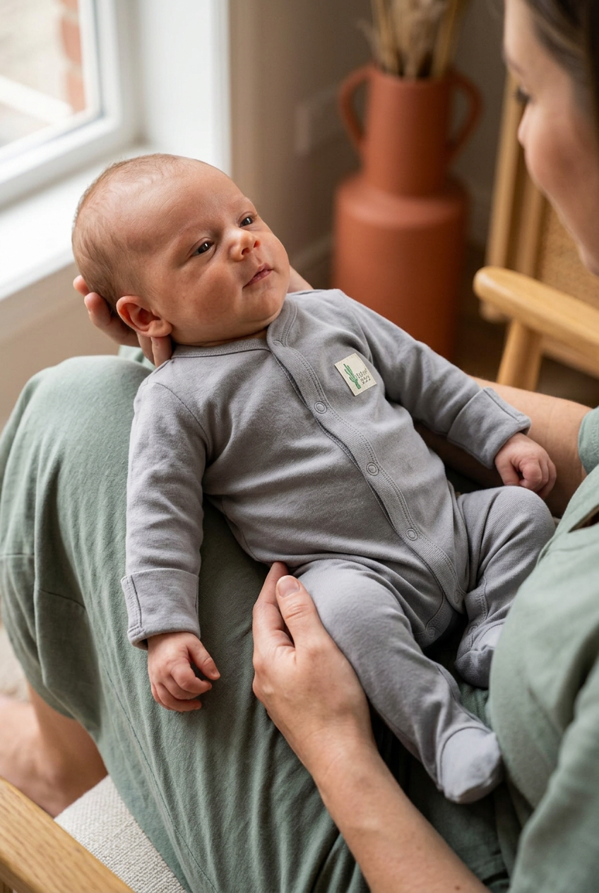 Boxpakje Bamboe & Biologisch Katoen – Blauw en Grijs biologisch katoen hypoallergeen gevoelige huid eczeem baby