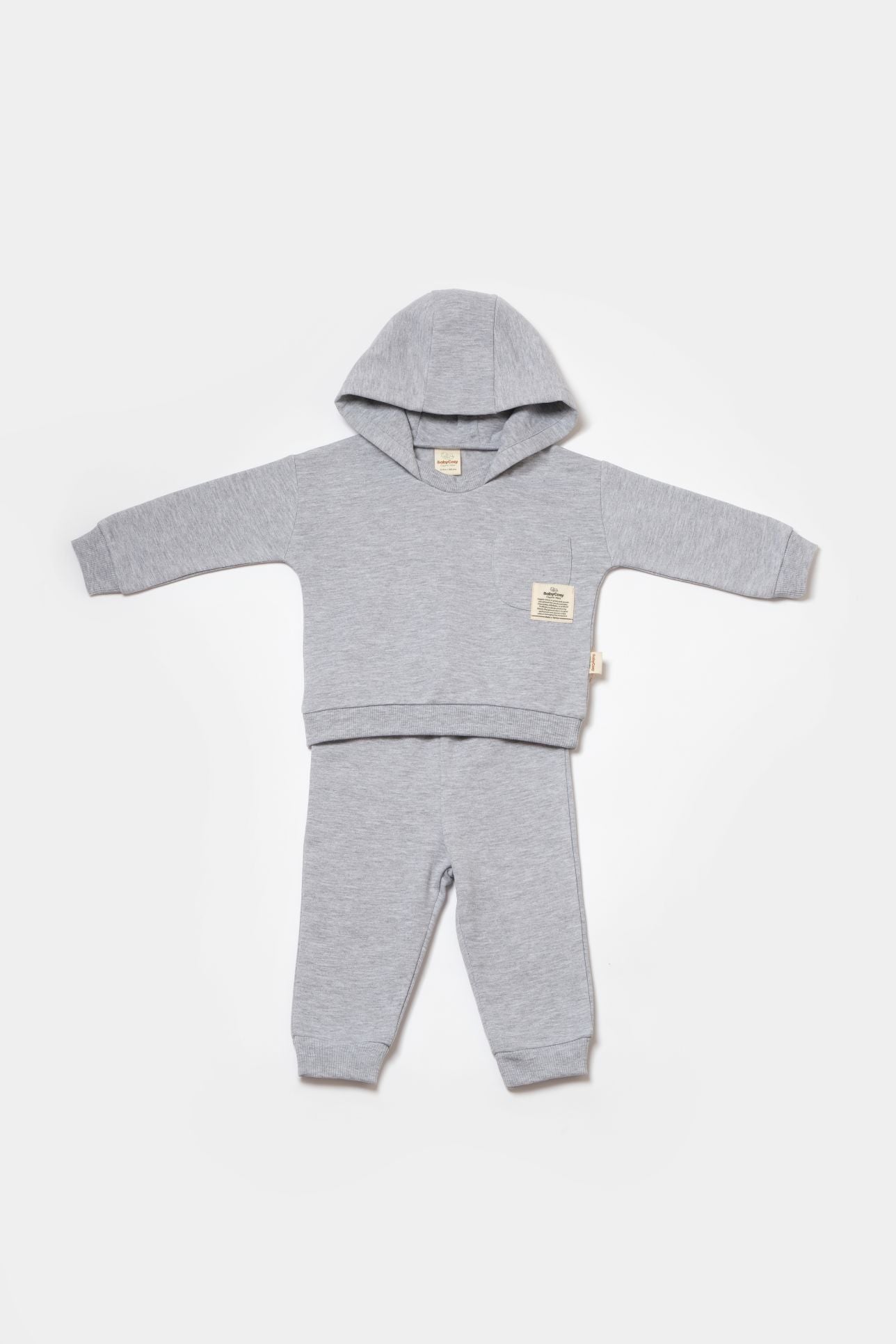 2-Delig Baby Joggingpak met Hoodie – 100% Biologisch Katoen Two Thread biologisch katoen hypoallergeen gevoelige huid eczeem baby 2-delig 2-delige set 2-ply garen actieve baby ademend baby joggingpak bewust ouderschap biologisch katoen chemicaliënvrij dagelijks gebruik duurzaam eco-vriendelijk ethisch geproduceerd gevoelige huid gifvrij hoodie hypoallergeen joggingpak met hoodie kraamcadeau puur natuur Two Thread