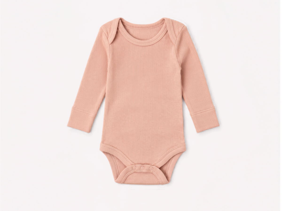 Romper lange mouw – Zacht Biologisch Katoen Baby biologisch katoen hypoallergeen gevoelige huid eczeem baby baby basics biologisch katoen lange mouw romper set unisex