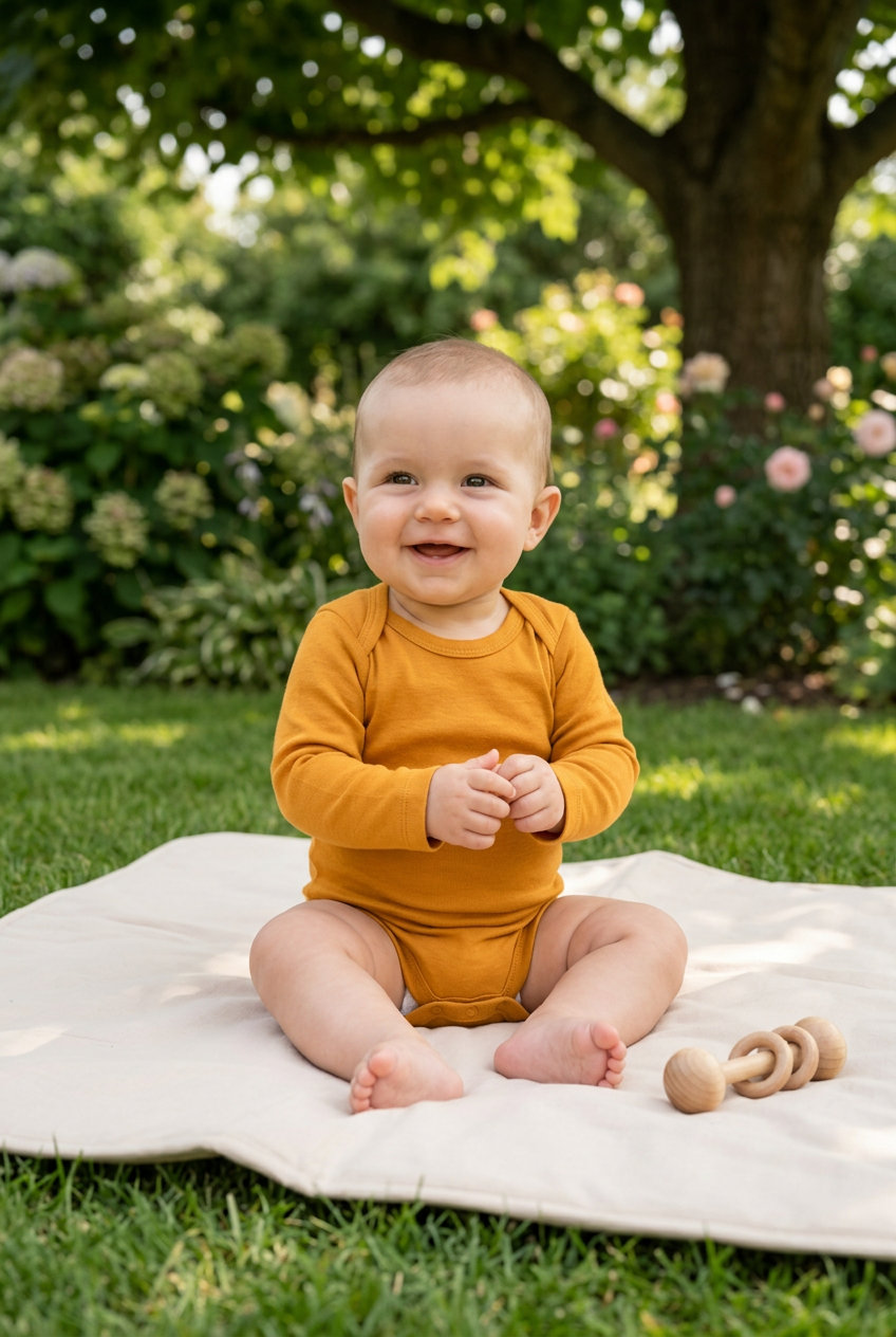 Romper lange mouw – Zacht Biologisch Katoen Baby biologisch katoen hypoallergeen gevoelige huid eczeem baby baby basics biologisch katoen lange mouw unisex