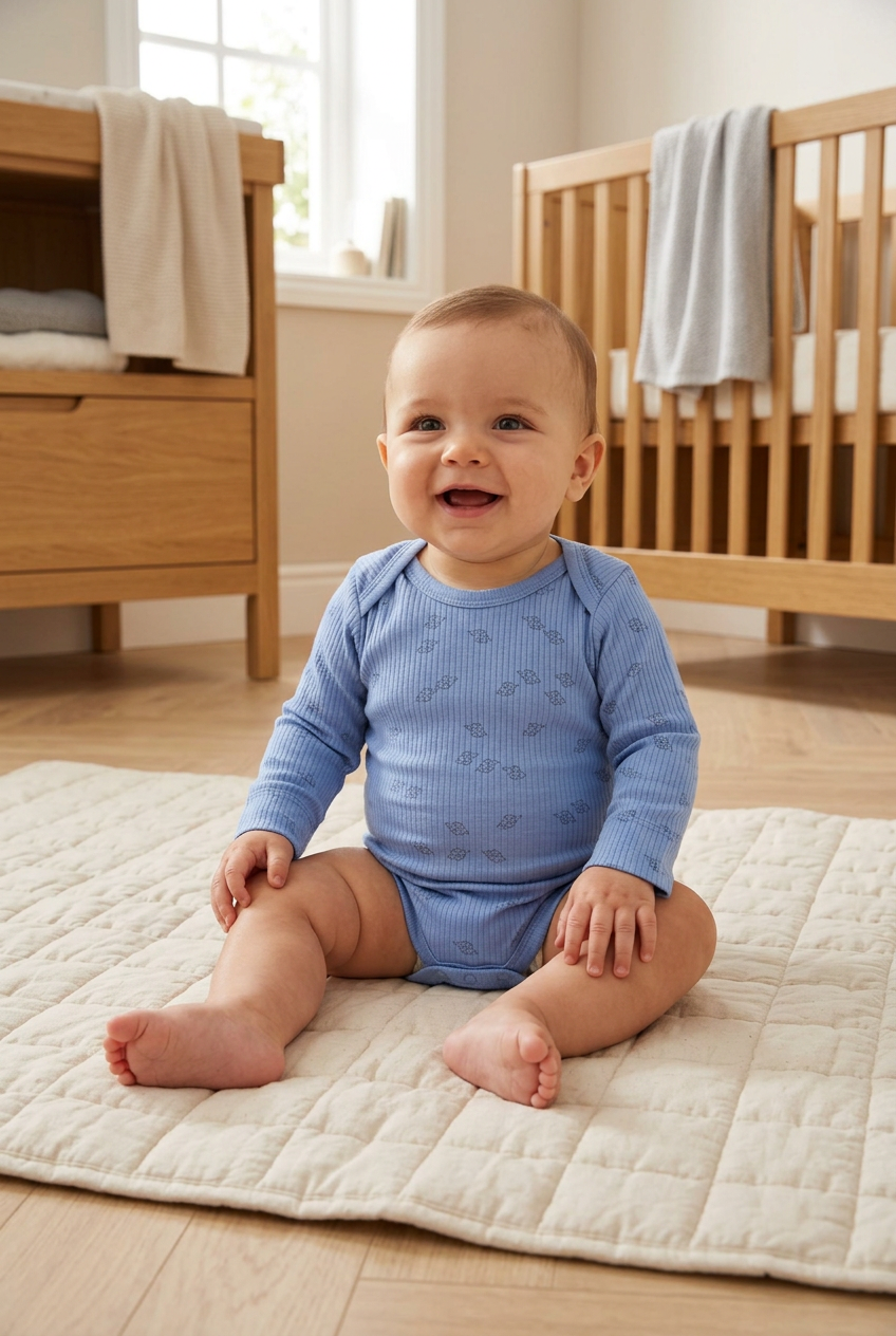 Romper lange mouw – Modal & biologisch katoen biologisch katoen hypoallergeen gevoelige huid eczeem baby lange mouw modal romper