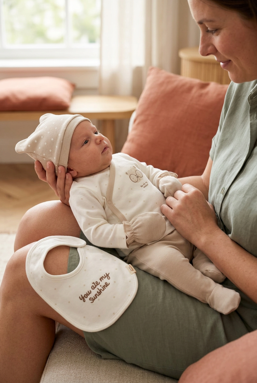 5-Delige Newborn Babyset – 100% Biologisch GOTS Katoen biologisch katoen hypoallergeen gevoelige huid eczeem baby 0-3 maanden 5-delige set baby basics biologisch katoen complete uitzet duurzaam gevoelige huid huidvriendelijk hypoallergeen kraamcadeau luxe newborn newborn set pasgeboren unisex