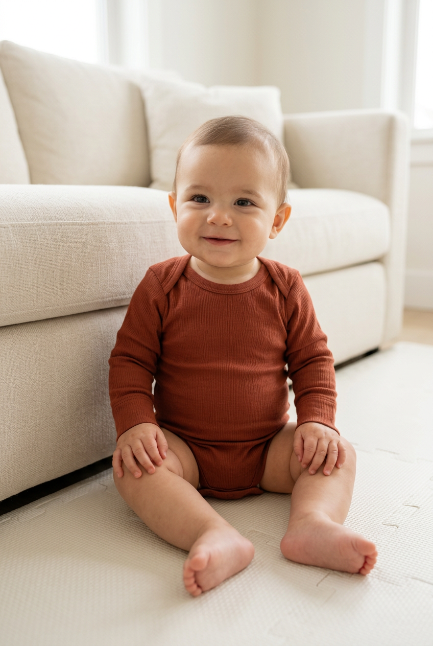 Romper lange mouw – Zacht Biologisch Katoen Baby biologisch katoen hypoallergeen gevoelige huid eczeem baby baby basics biologisch katoen lange mouw unisex