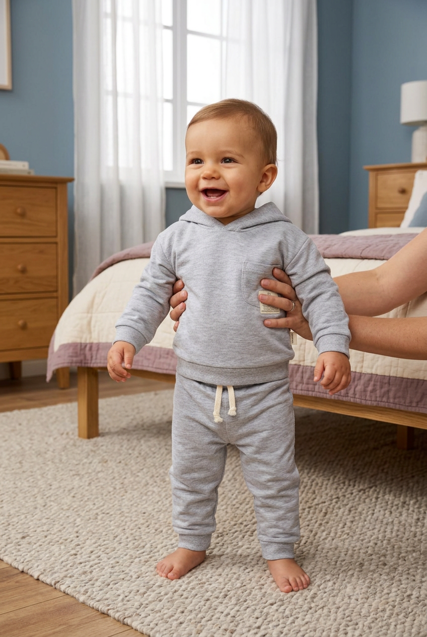 2-Delig Baby Joggingpak met Hoodie – 100% Biologisch Katoen | Two Thread biologisch katoen hypoallergeen gevoelige huid eczeem baby 2-delig 2-delige set 2-ply garen actieve baby ademend baby joggingpak bewust ouderschap biologisch katoen chemicaliënvrij dagelijks gebruik duurzaam eco-vriendelijk ethisch geproduceerd gevoelige huid gifvrij hoodie hypoallergeen joggingpak met hoodie kraamcadeau puur natuur Two Thread