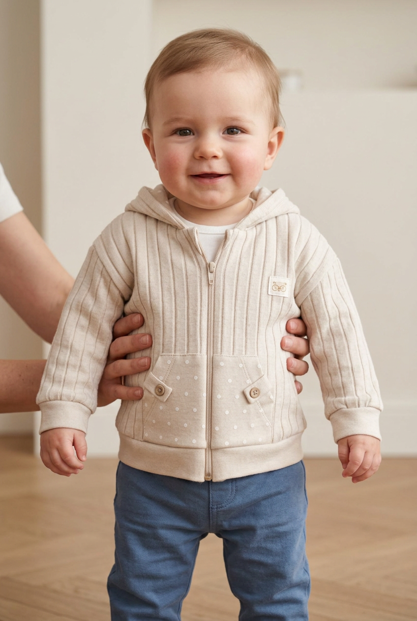 Baby Hoodie Vest met Capuchon – 100% Biologisch Katoen | Rits biologisch katoen hypoallergeen gevoelige huid eczeem baby bewust ouderschap biologisch katoen capuchon duurzaam eco-vriendelijk eczeem ethisch geproduceerd extra warmte gevoelige huid hoodie vest hypoallergeen miliaria puur natuur winter