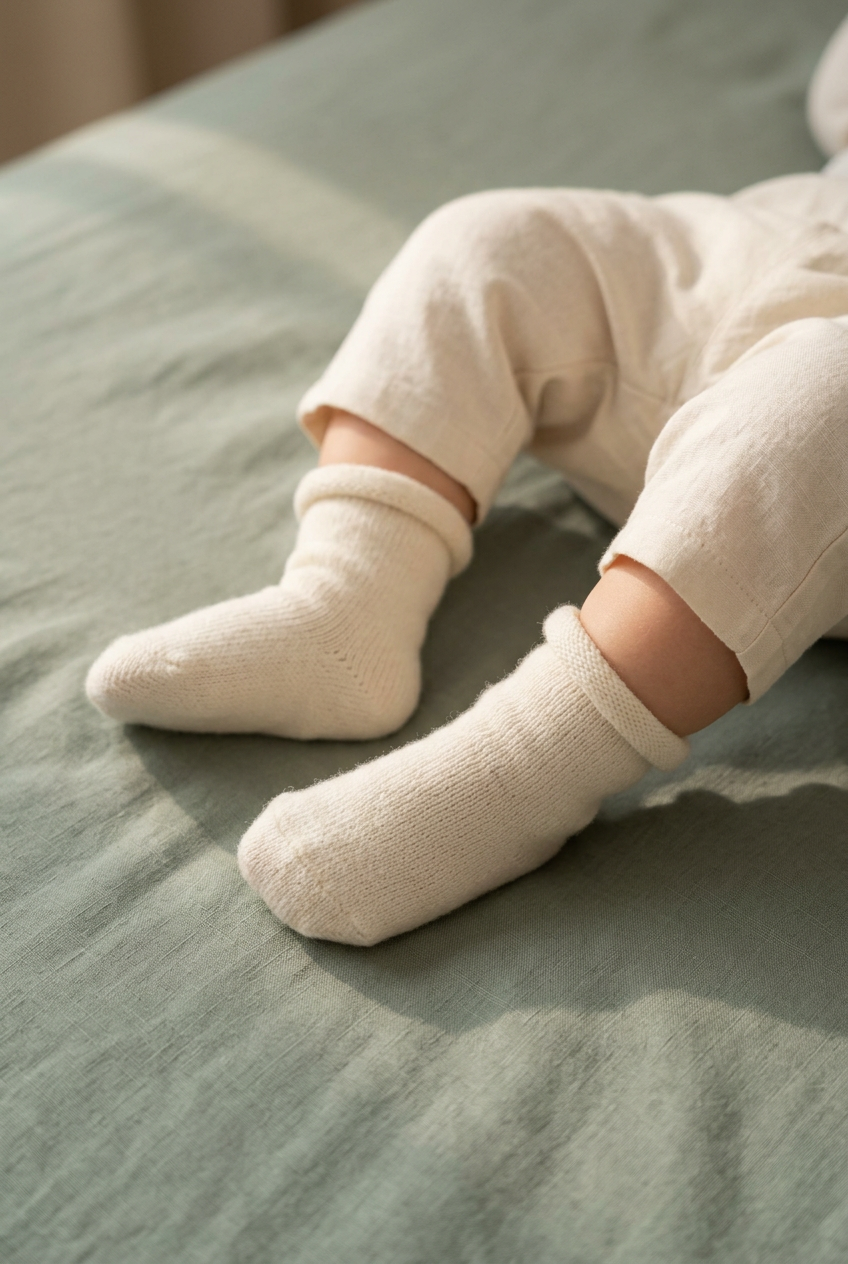 Babysokjes van merinowol & kasjmier | Knitas biologisch katoen hypoallergeen gevoelige huid eczeem baby ademend baby essentials baby sokjes duurzame babykleding eczeem vriendelijk hypoallergeen kasjmier kraamcadeau merino wol natuurlijke kleuren newborn sokjes premium warme sokjes winter zachte boordjes