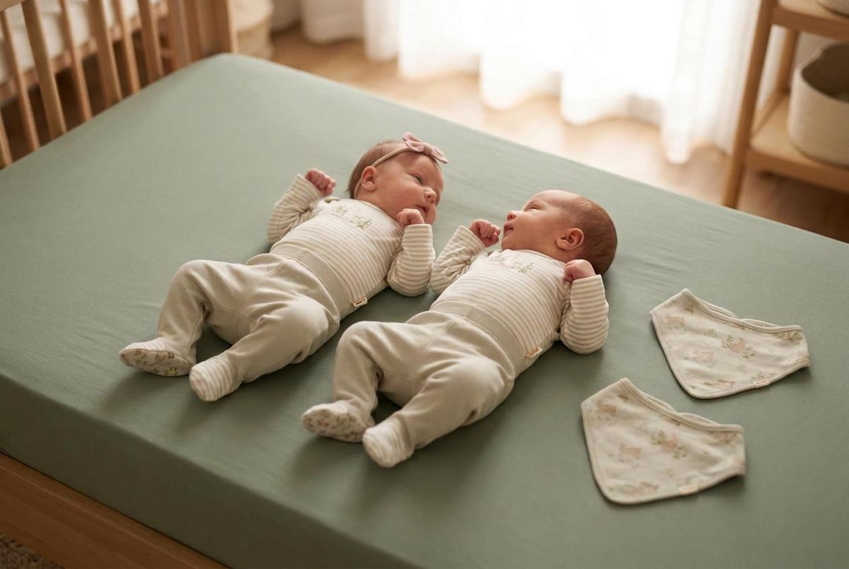3-Delige Newborn Babyset – 100% Biologisch Katoen | Romper, Broekje & Slabbetje biologisch katoen hypoallergeen gevoelige huid eczeem baby 3-delige set baby basics biologisch katoen duurzaam eerste weken gevoelige huid huidvriendelijk hypoallergeen kraamcadeau newborn newborn set unisex