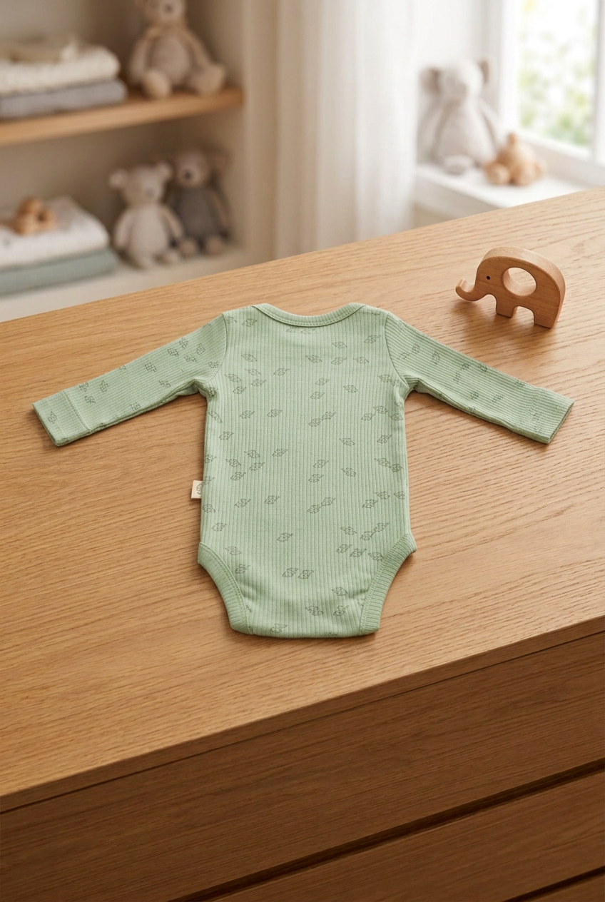 Romper lange mouw – Modal & biologisch katoen biologisch katoen hypoallergeen gevoelige huid eczeem baby lange mouw modal romper