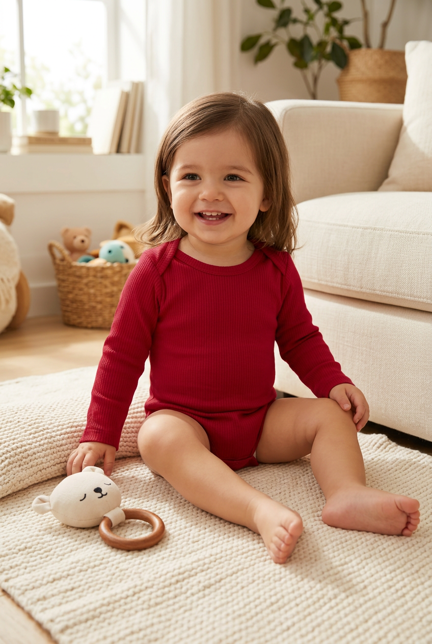 Romper lange mouw – Zacht Biologisch Katoen Baby biologisch katoen hypoallergeen gevoelige huid eczeem baby baby basics biologisch katoen lange mouw unisex