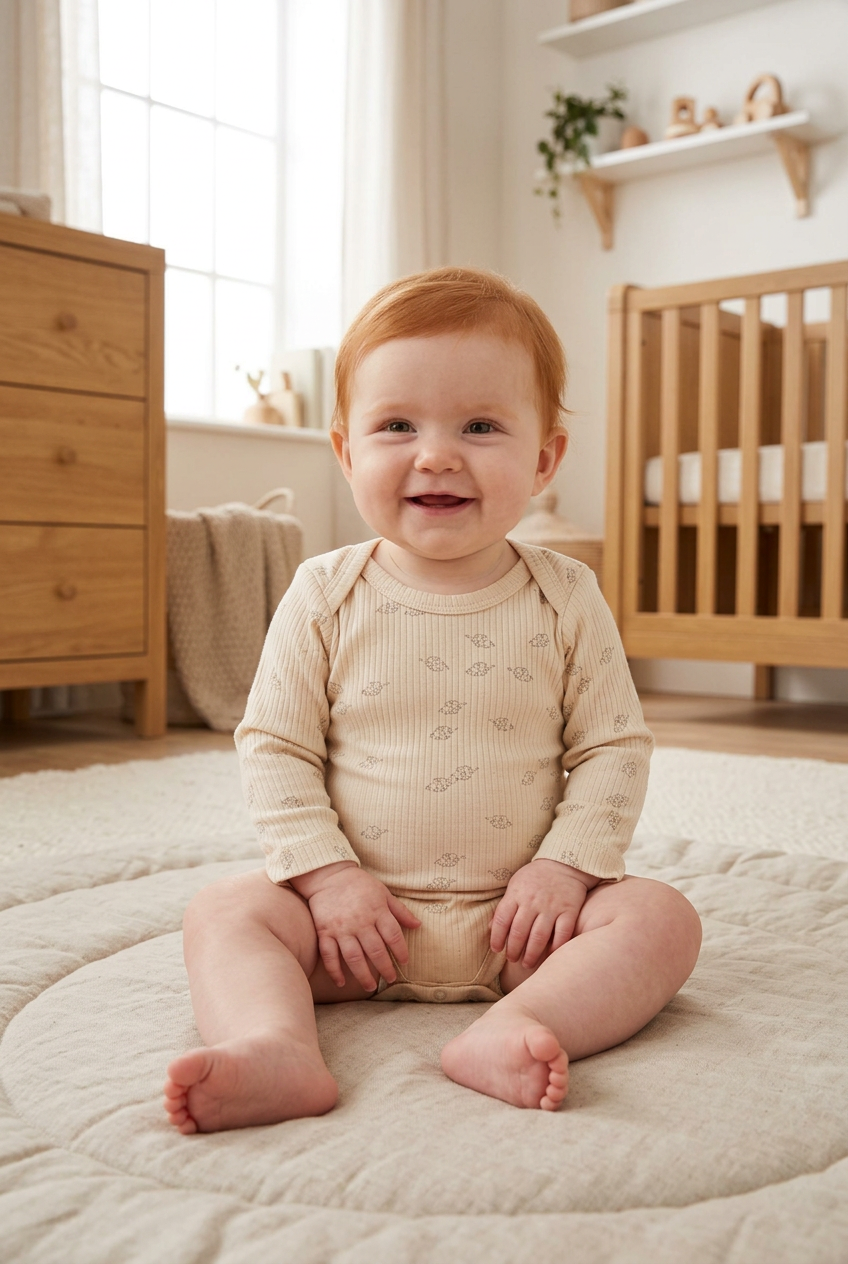 Romper lange mouw – Modal & biologisch katoen biologisch katoen hypoallergeen gevoelige huid eczeem baby lange mouw modal romper